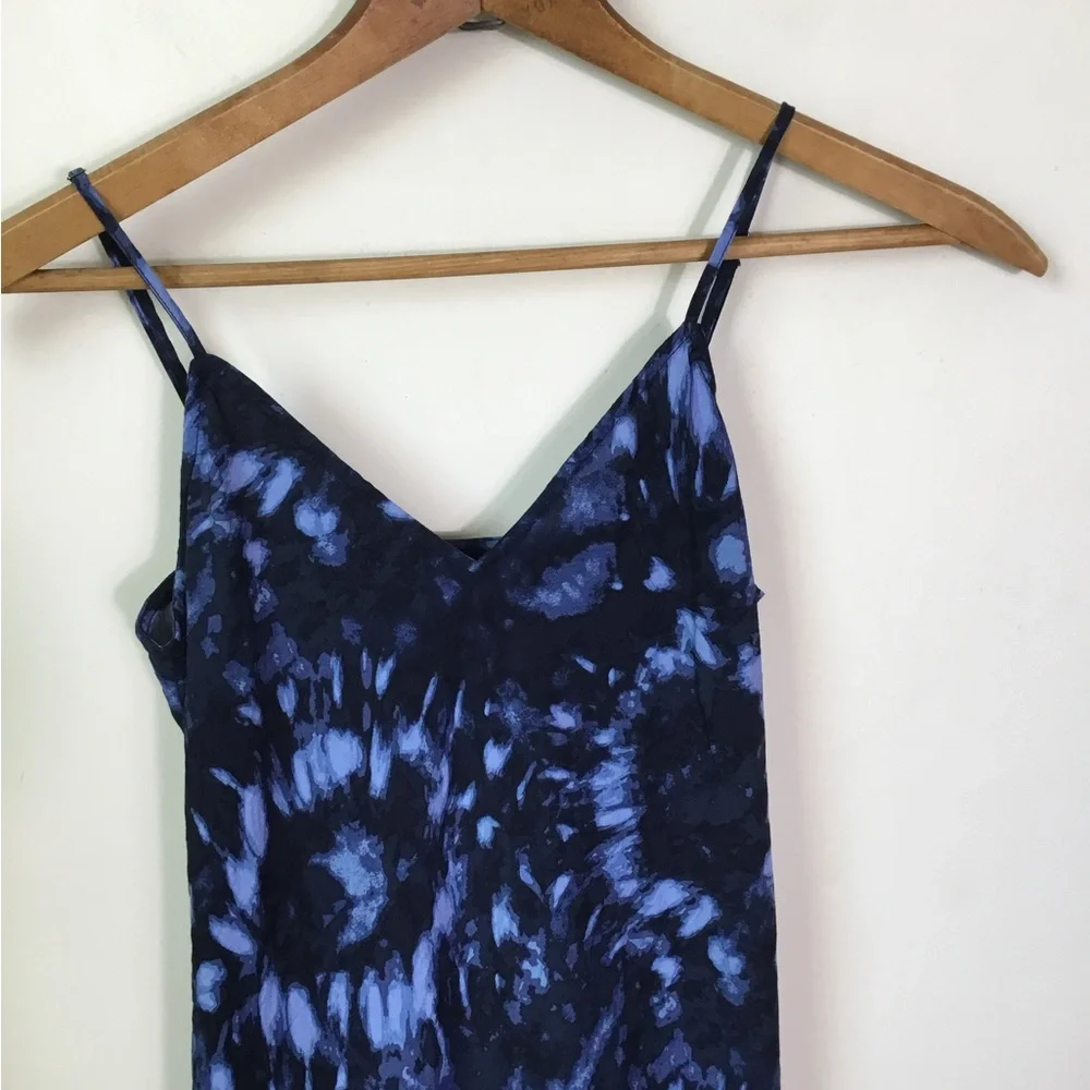 Gap Blue Tie Dye Slip MIDI Dress